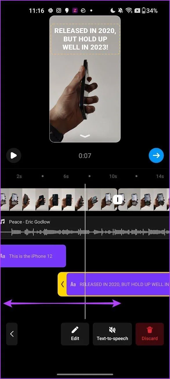 Come modificare i reel utilizzando l'editor integrato di Instagram