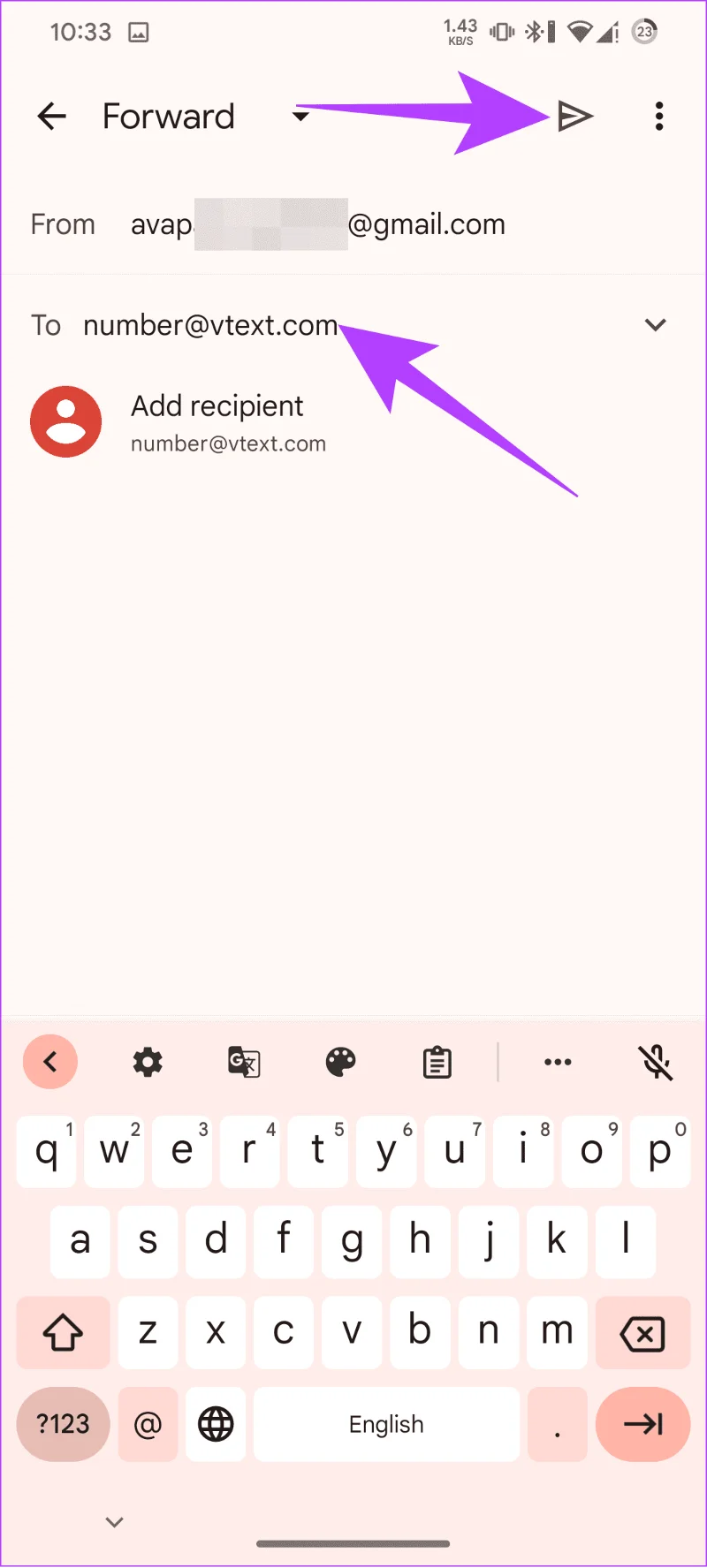 Come inoltrare e-mail al telefono come testo utilizzando Gmail e Outlook