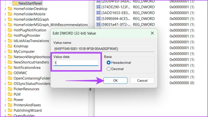 Cómo ocultar o eliminar el icono de la papelera de reciclaje en Windows 11