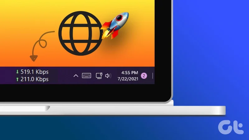 Comment afficher la vitesse Internet sur la barre des tâches sous Windows