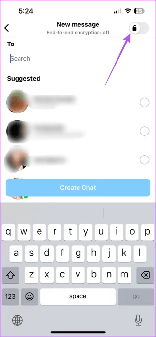Come abilitare la crittografia end-to-end per le chat di Instagram