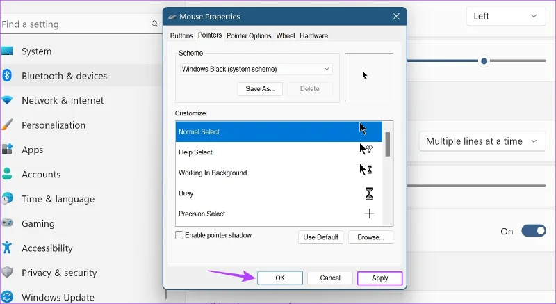Cómo cambiar la sensibilidad del mouse (DPI) y otras configuraciones en Windows 11