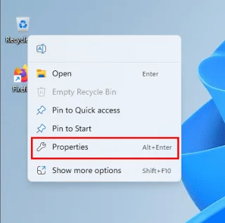 Windows 11: '파일을 휴지통으로 이동하시겠습니까?' 대화 상자 비활성화