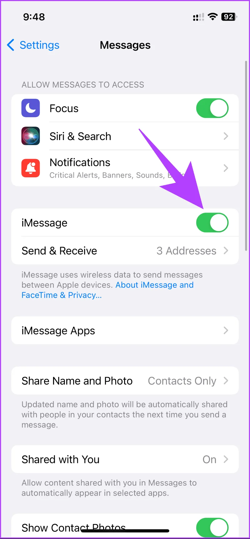 Cómo desactivar iMessage en Mac o iPhone