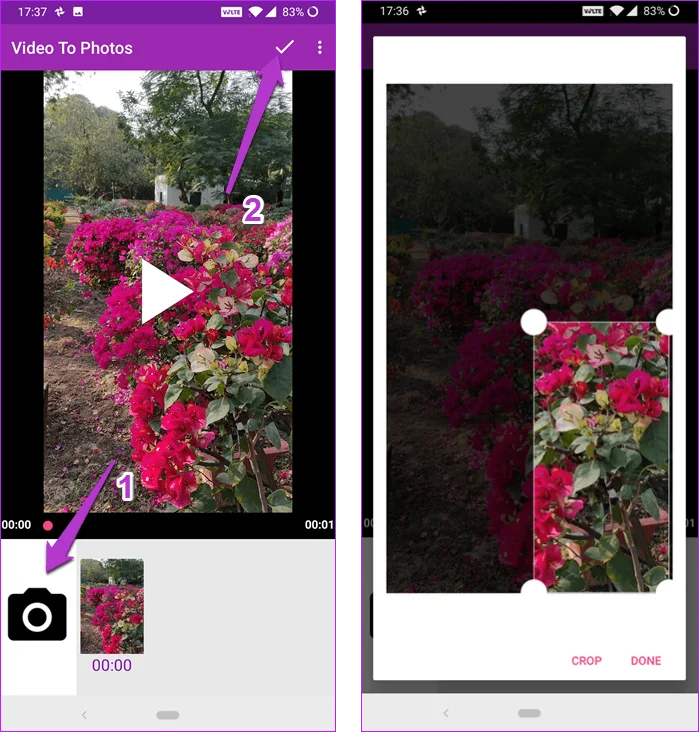 Hoe u een afbeelding van hoge kwaliteit uit video op Android kunt extraheren