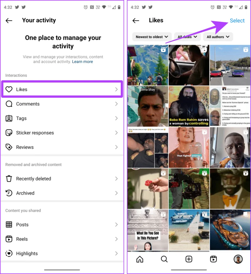 Comment aimer ou annuler toutes les publications sur Instagram à la fois