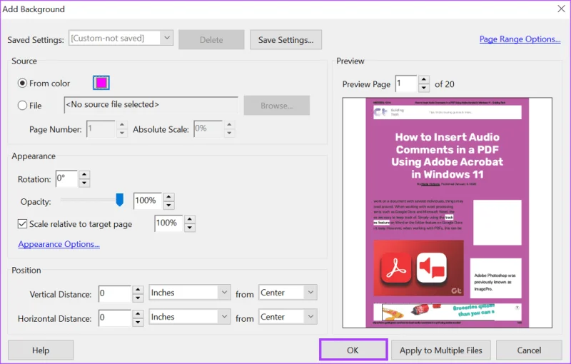 Comment ajouter et modifier un arrière-plan PDF à l'aide d'Adobe Acrobat