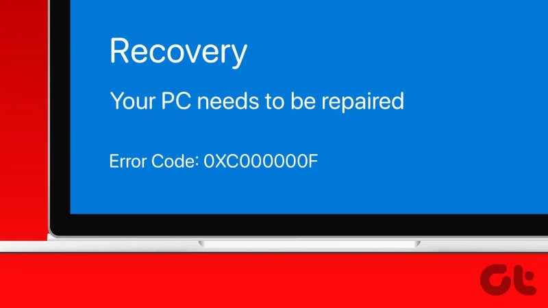 Diez formas de corregir el código de error 0xc000000f en Windows 11