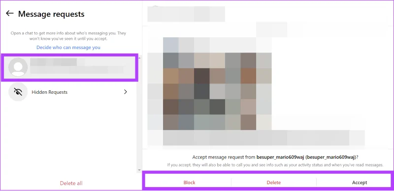 Pouvez-vous envoyer un message à un compte privé sur Instagram