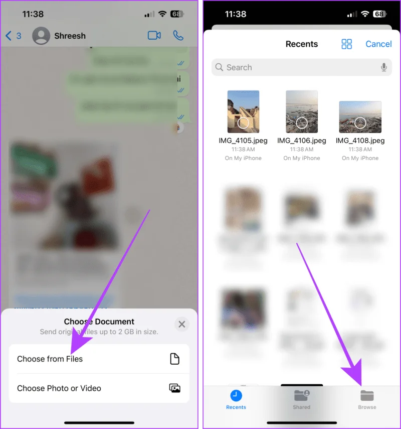 4 manieren om foto's als documenten op WhatsApp te verzenden met behulp van de iPhone