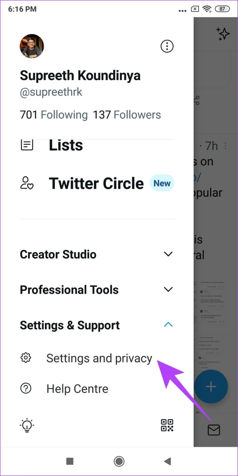วิธีดูเนื้อหาที่ละเอียดอ่อนบน Twitter