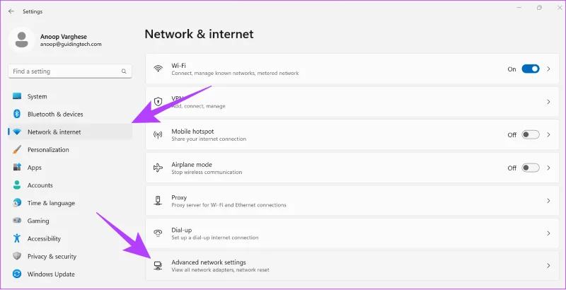 Comment réinitialiser les paramètres réseau sous Windows 11