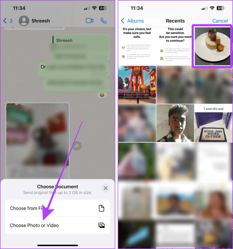 4 manieren om foto's als documenten op WhatsApp te verzenden met behulp van de iPhone