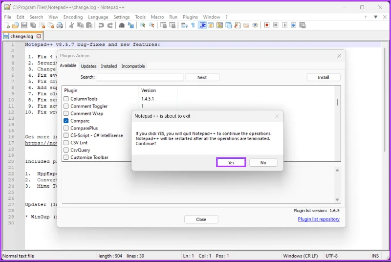 Notepad++ で 2 つのファイルを比較する方法: 総合ガイド
