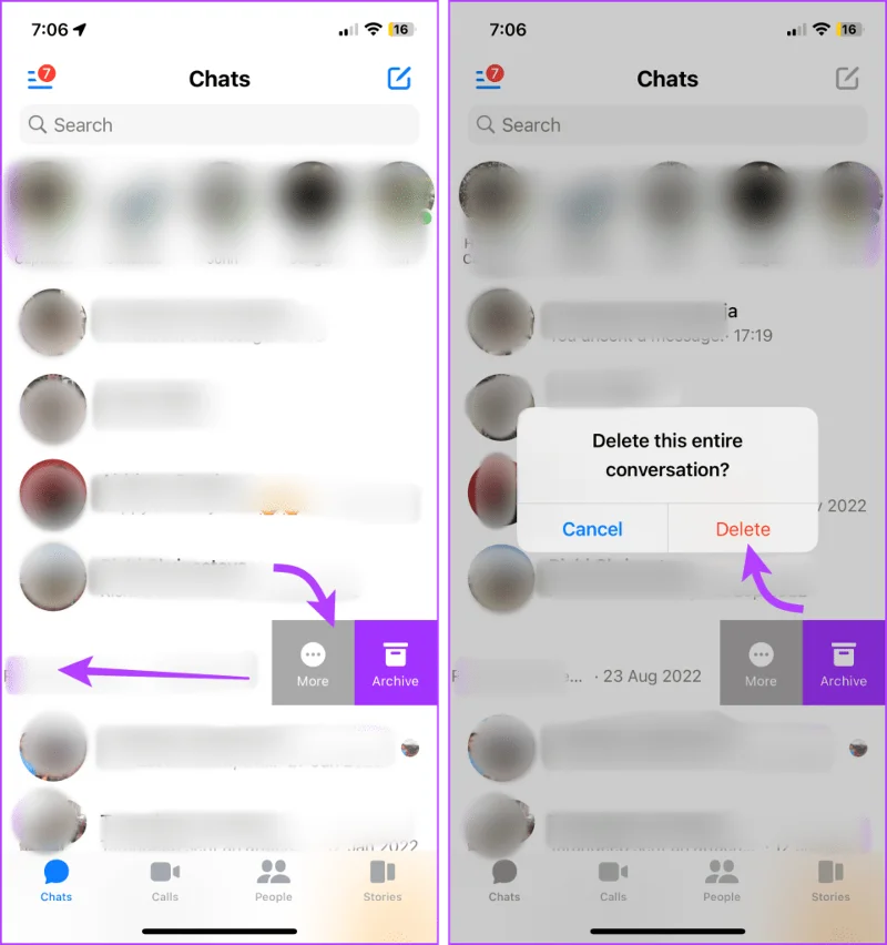 Comment supprimer les anciens messages sur Facebook Messenger des deux côtés