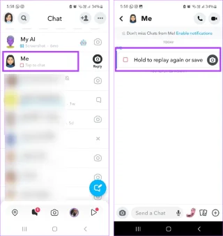 Comment rouvrir ou rejouer des Snaps sur Snapchat
