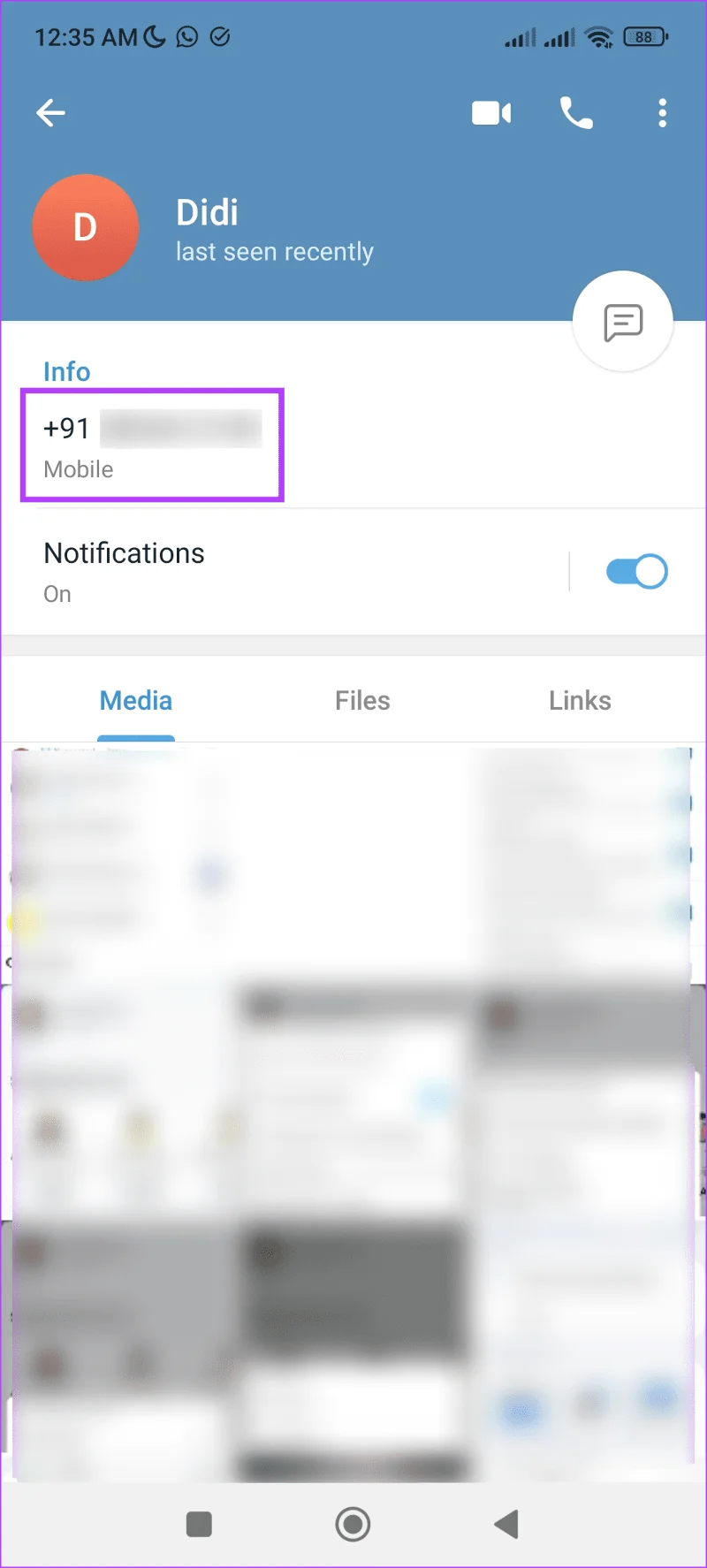 Come trovare il numero di telefono di qualcuno su Telegram