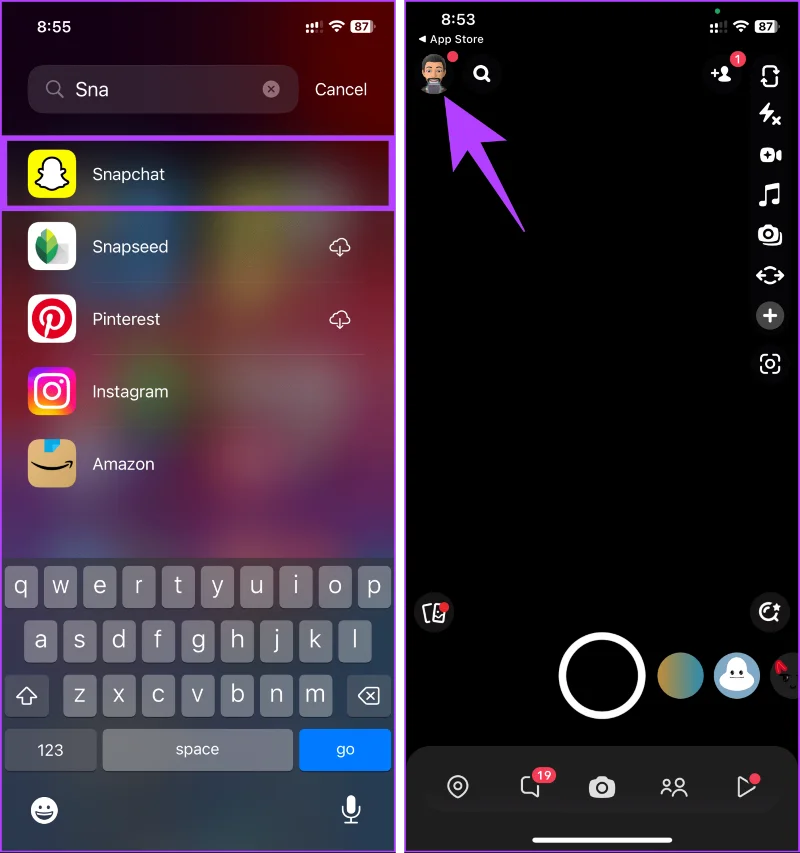 Jak zmienić emotikony znajomych na Snapchacie