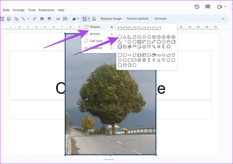Come rendere circolari le immagini in Presentazioni Google