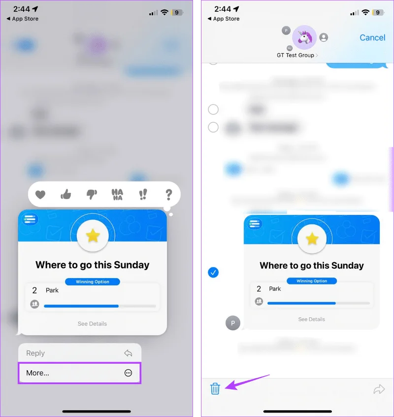 Cómo crear una encuesta en iMessage en iPhone y iPad