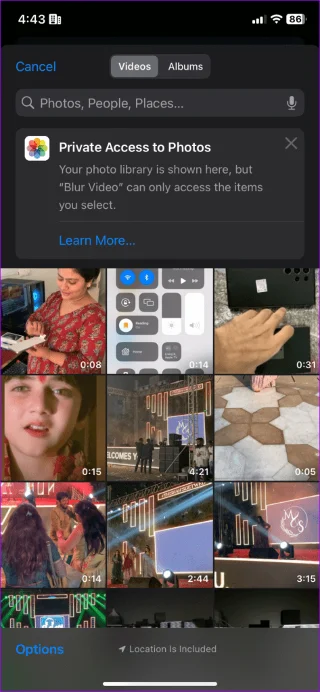 Hoe u een video of schermopname op de iPhone kunt vervagen