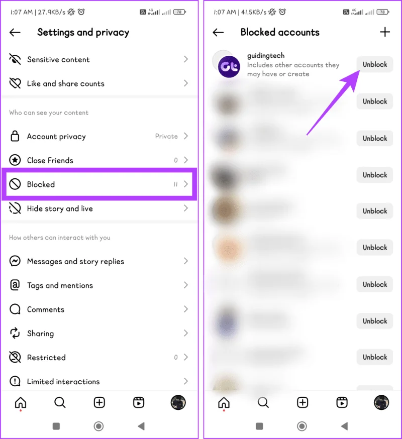 7 correzioni per "Impossibile contattare gli account disabilitati" su Instagram