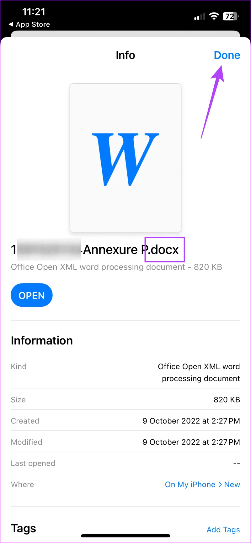 Hoe u het bestandstype (extensie) op de iPhone kunt wijzigen