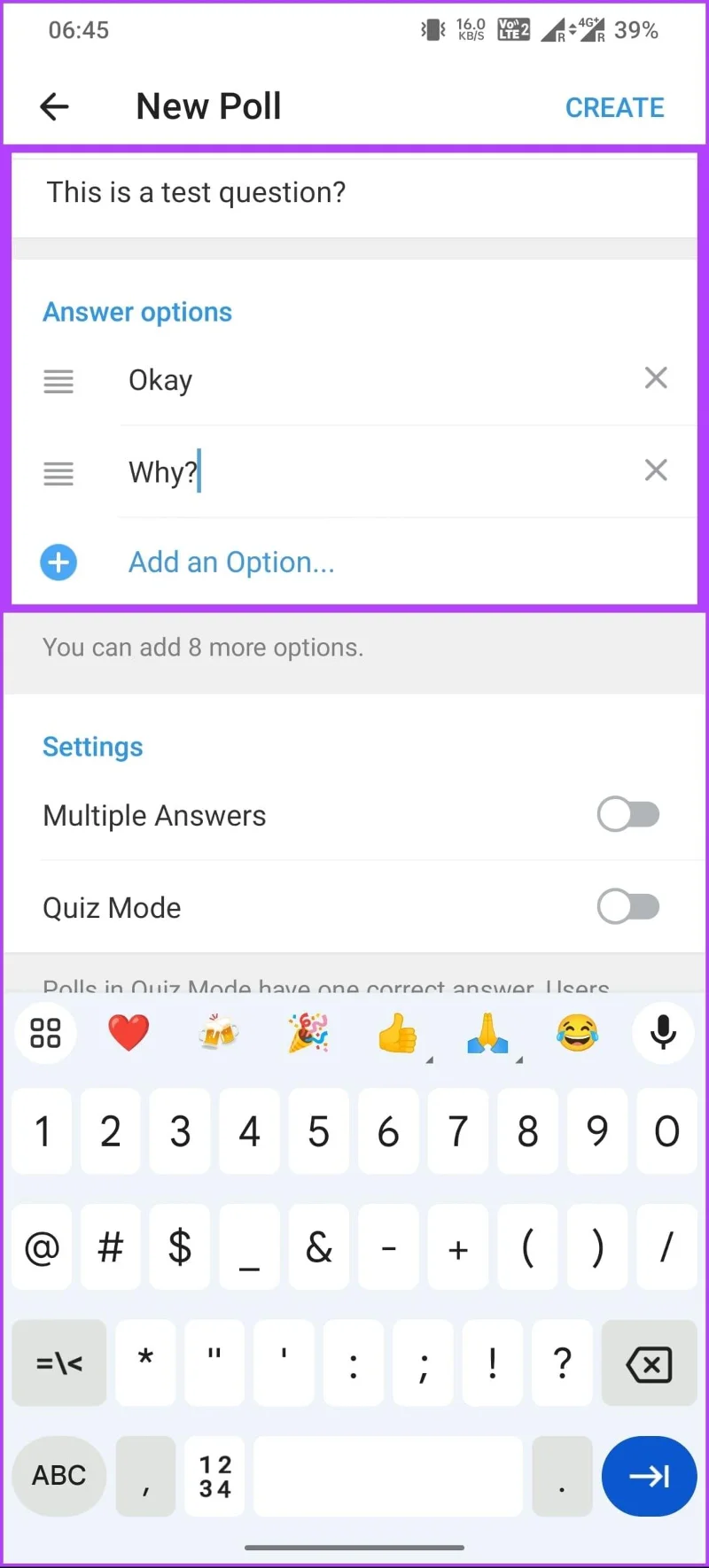 Come creare un sondaggio in Telegram su desktop e dispositivi mobili