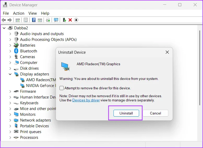 Windows 11의 '그래픽 장치 드라이버' 오류에 대한 상위 8가지 수정 방법
