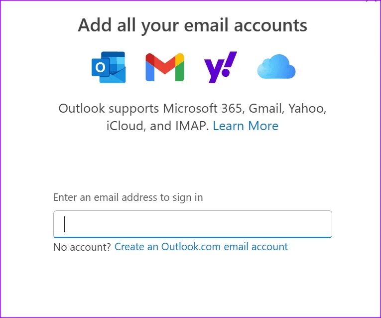 Saisie de l'adresse e-mail iCloud dans la nouvelle application