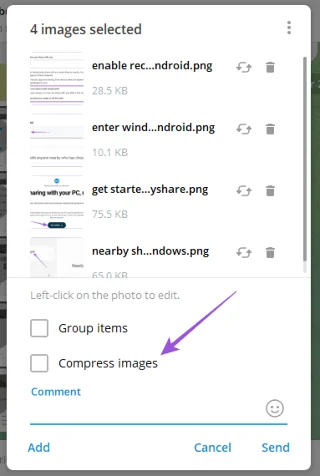 Hoe u foto's en video's van hoge kwaliteit kunt verzenden via Telegram op mobiel en desktop