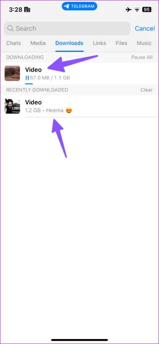 Comment gérer les téléchargements dans Telegram