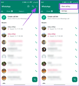 Hoe WhatsApp-oproepgeschiedenis op Android- en iOS-apparaten te verwijderen