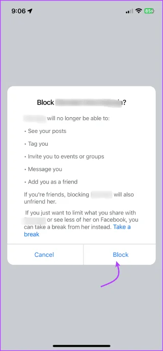 Comment bloquer quelqu'un qui vous a bloqué sur Facebook