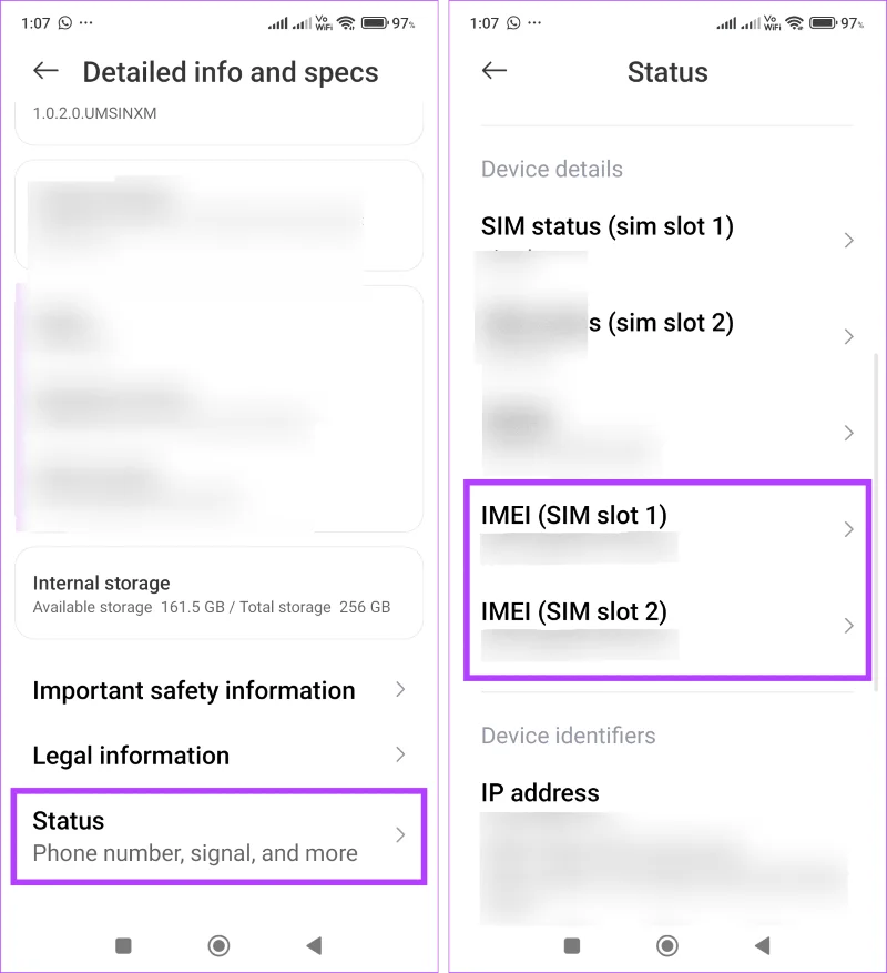 Hoe u een IMEI-nummer kunt vinden op Android (met / zonder telefoon)
