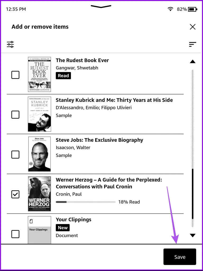 Comment créer et gérer des collections sur Amazon Kindle