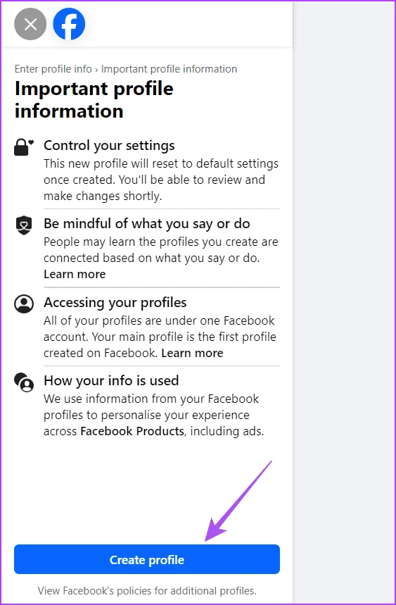 Come creare più profili su Facebook