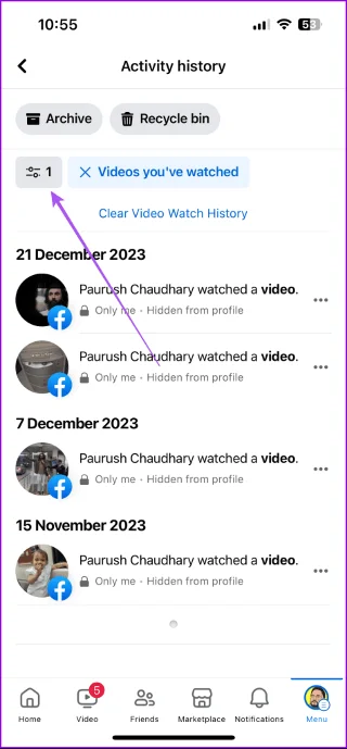 Comment supprimer l'historique de surveillance Facebook sur mobile et ordinateur de bureau