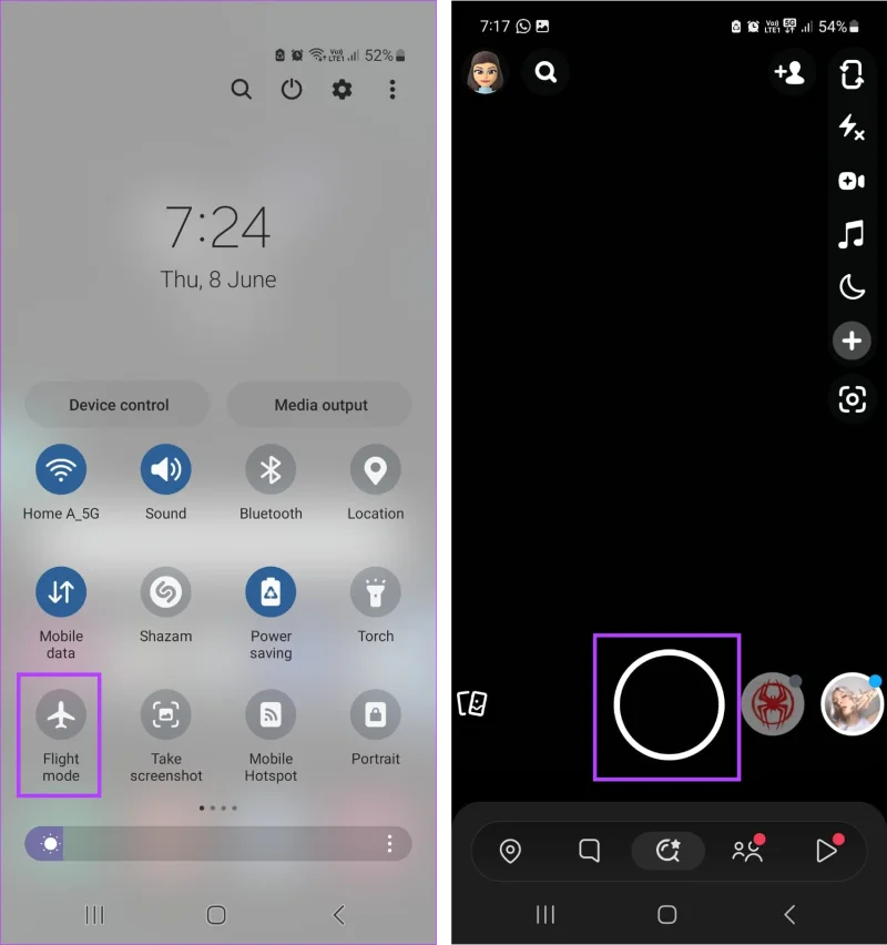 Comment ajouter des photos de pellicule à l'histoire de Snapchat