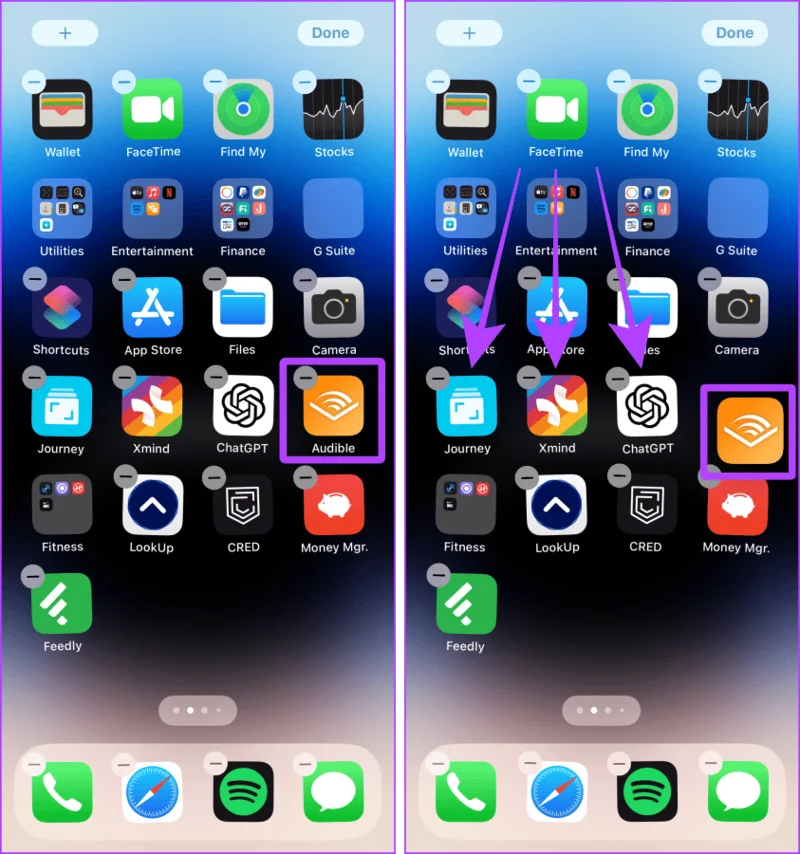 Hoe u apps op de iPhone verplaatst of herschikt