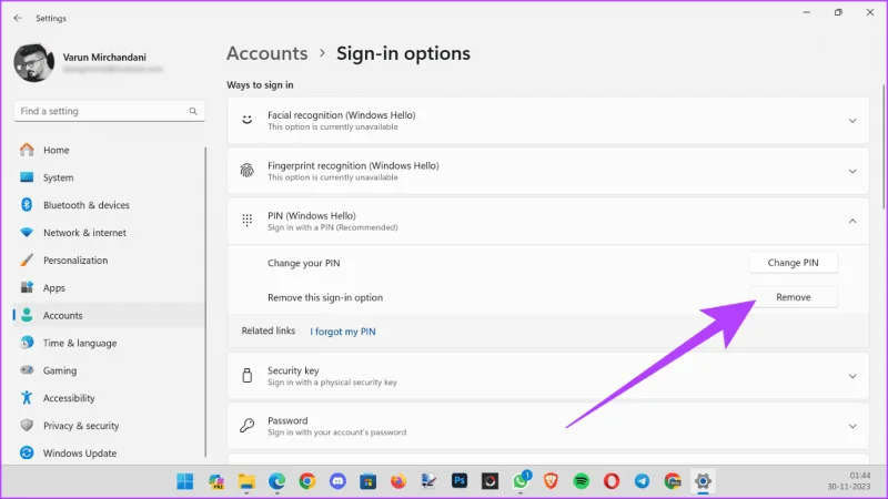Cómo desactivar Windows Hello para las contraseñas de Google Chrome