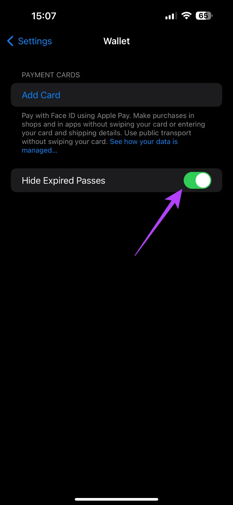 Come rimuovere carte, biglietti e altri elementi dal portafoglio Apple
