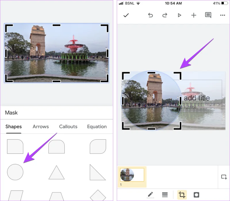 Come rendere circolari le immagini in Presentazioni Google