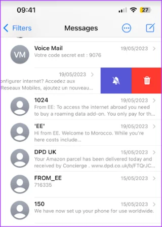 Berichten op de iPhone blokkeren en verwijderen