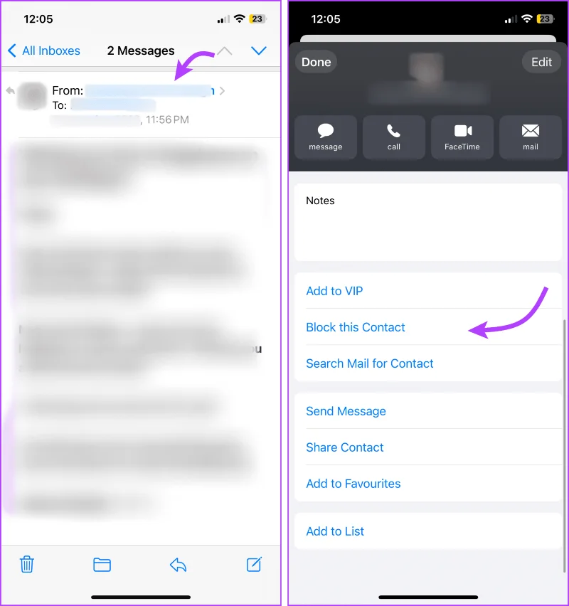 Wat er gebeurt als u iemand op een iPhone blokkeert