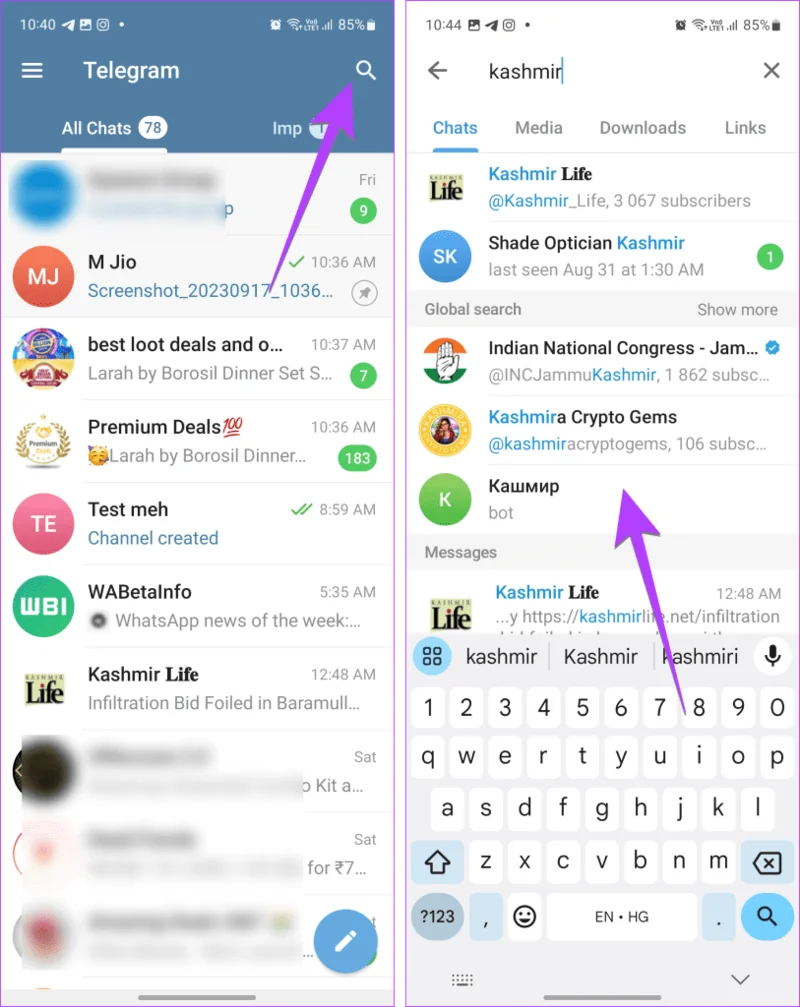 Canaux WhatsApp et canaux Telegram&nbsp;: connaître les différences