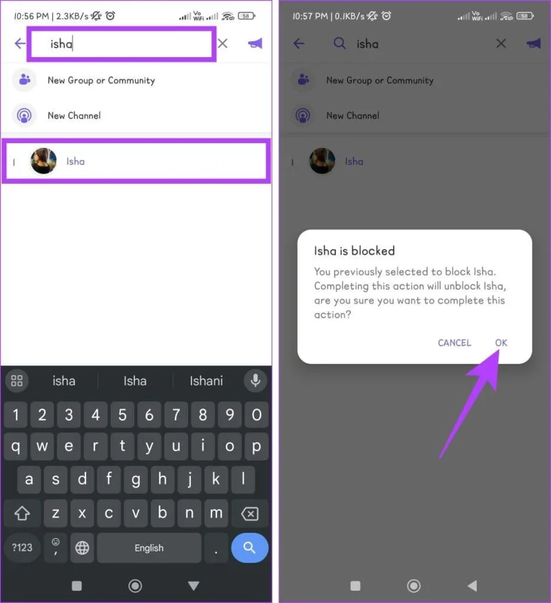 Come bloccare o sbloccare qualcuno sull'app Viber