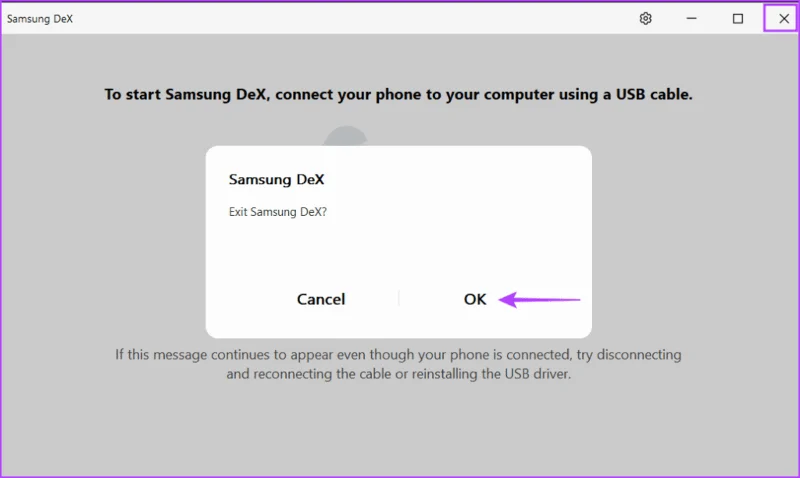 Las 9 soluciones principales para 'Samsung DeX no funciona' en Windows 11