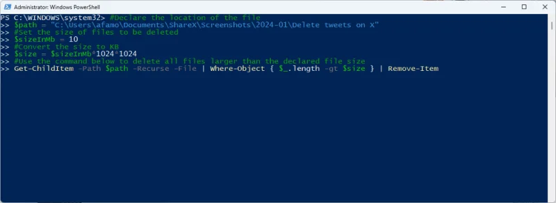 Las 7 formas principales de eliminar archivos o carpetas con PowerShell en Windows