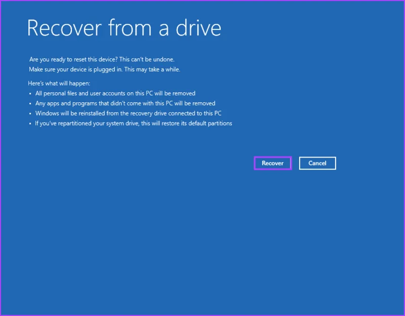 Cómo crear y utilizar una unidad de recuperación en Windows 11